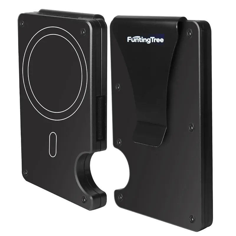 MagSafe RFID Blocking Metal Card Holder with Money Clip