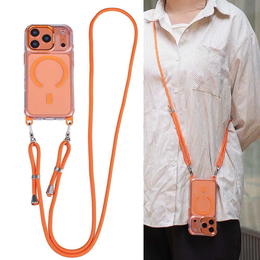 Crossbody Strap For Magsafe Clear Corners Lanyard Phone Case