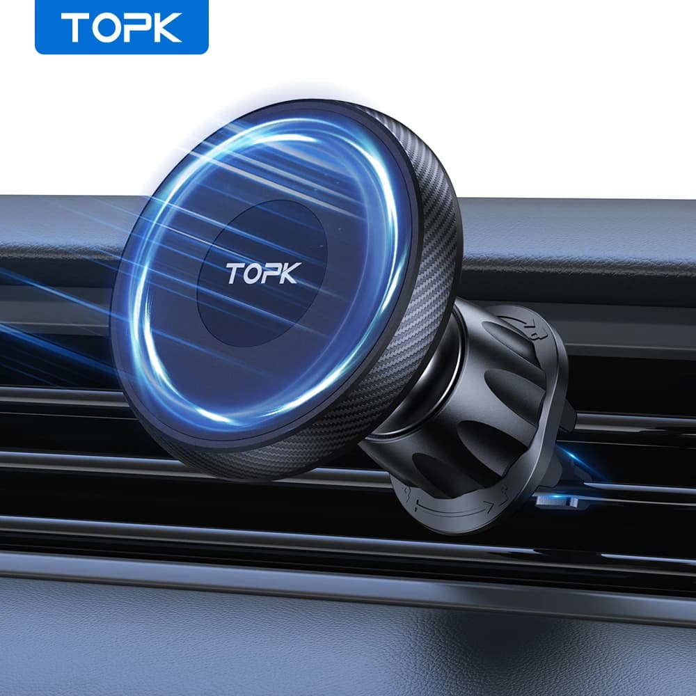 TOPK Magnetic Car Phone Holder Air Vent Mount