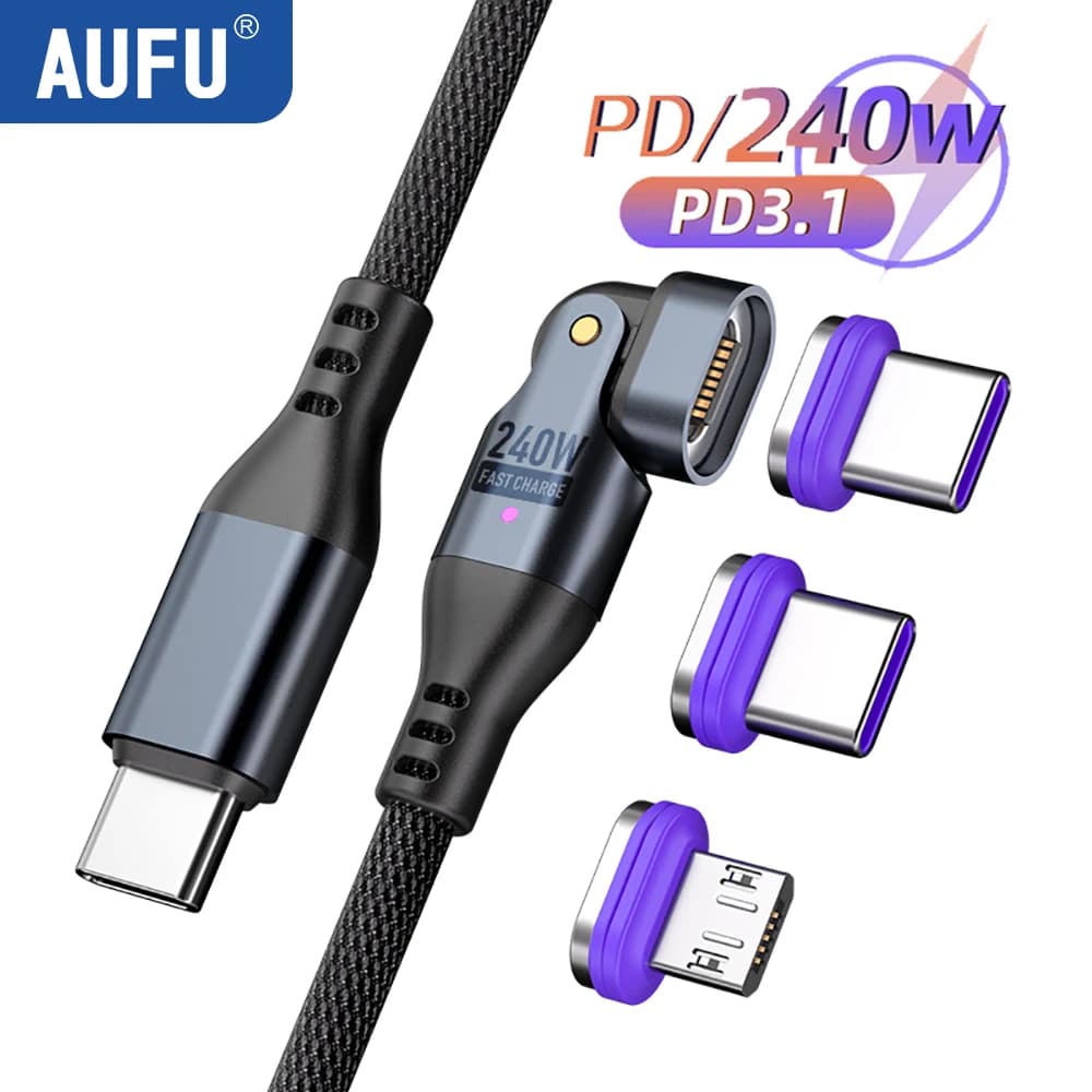 AUFU 240W Magnetic Fast Charging Cable