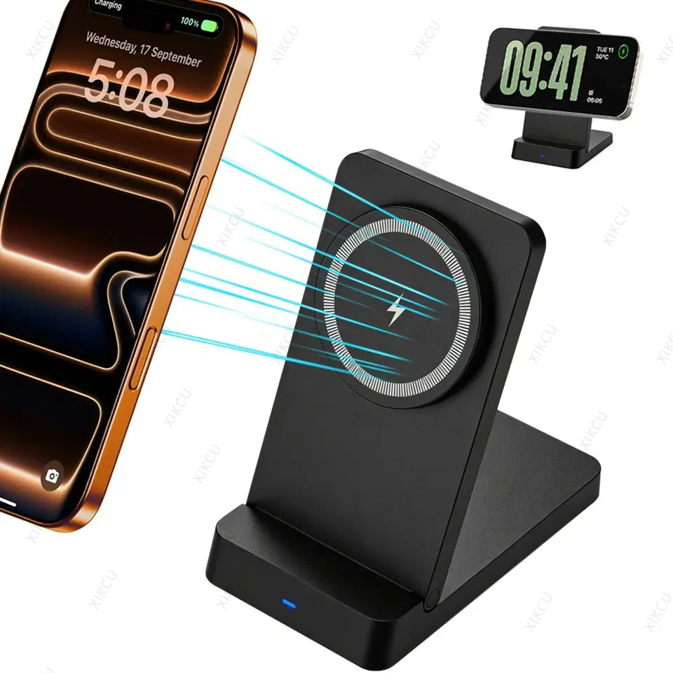 Foldable Magnetic Wireless Charger Phone Holder Stand For Magsafe iPhone