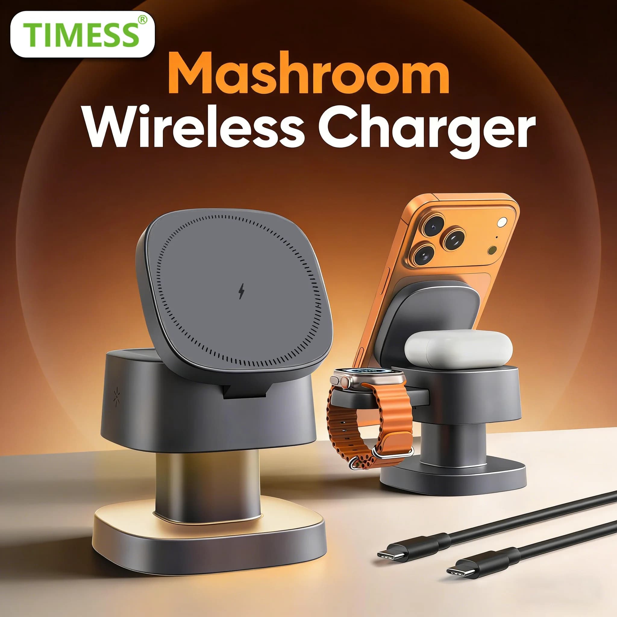 3-in-1 MagSafe Charging Station with Night Light
