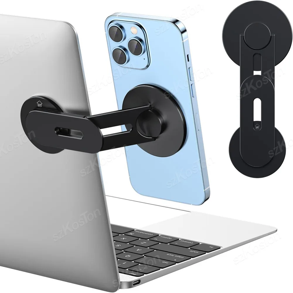 Magnetic Phone Holder for Laptop Screen Side Mount