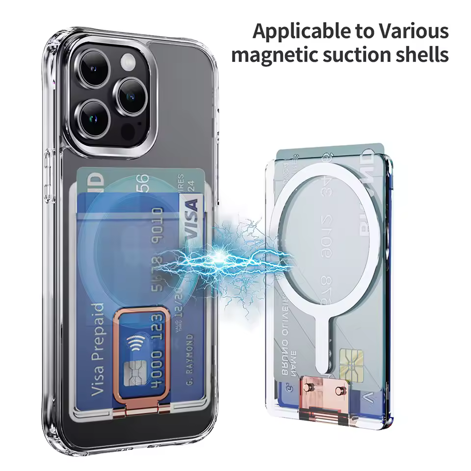 MagSafe Wallet Magnetic Clear Case